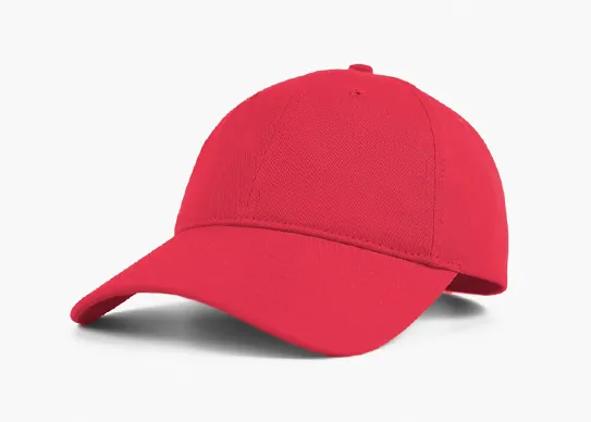 dark red unstructured dad hat
