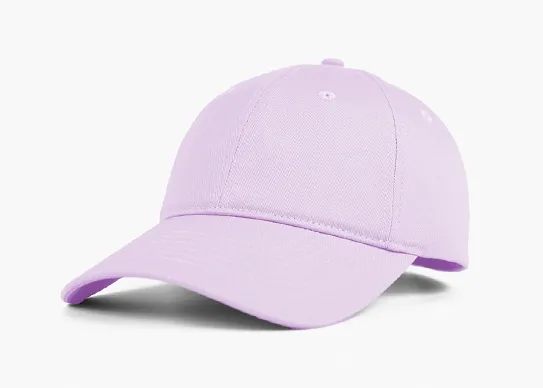light purple unstructured dad hat