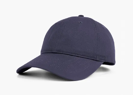 navy unstructured dad hat