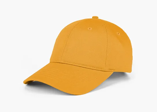 orange unstructured dad hat