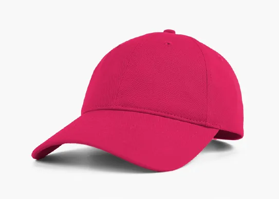 rose red unstructured dad hat
