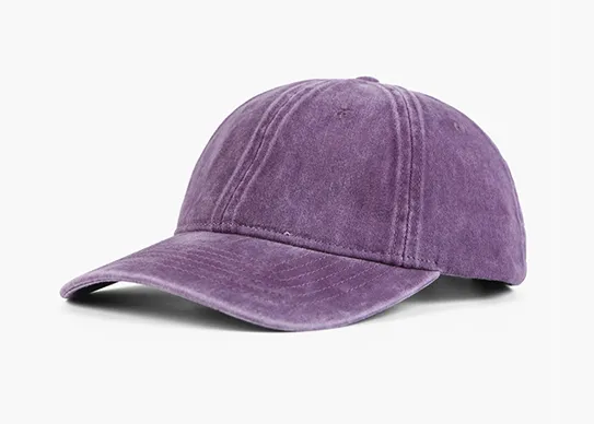 dark purple distressed dad hat wholesale