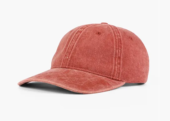 orange distressed dad hat wholesale