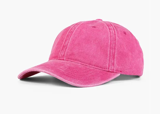rose red distressed dad hat wholesale