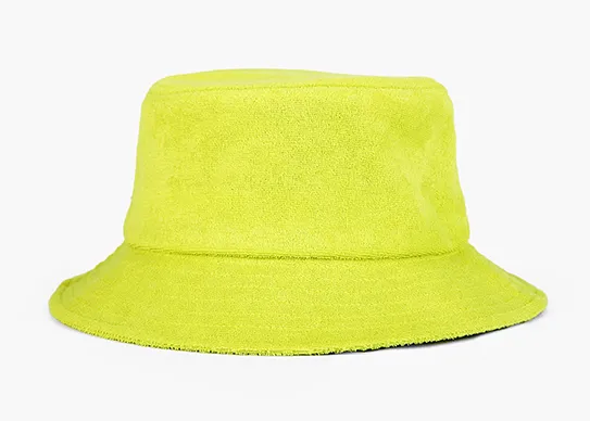 turf green terry towel bucket hat