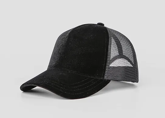 black velvet trucker hat