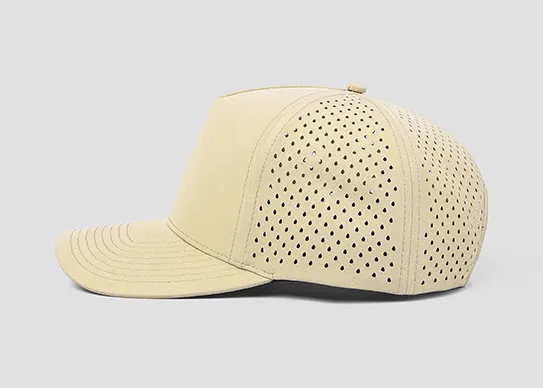 5 panel laser hole hat side panel