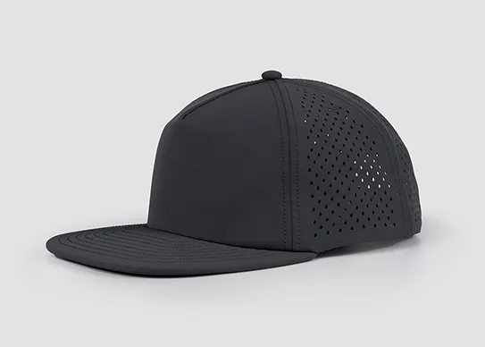 dark grey perforated snapback