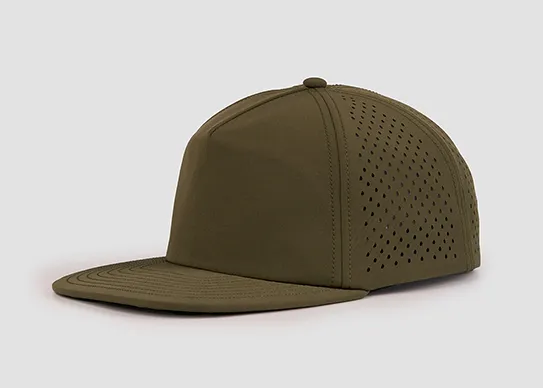 green perforated snapback