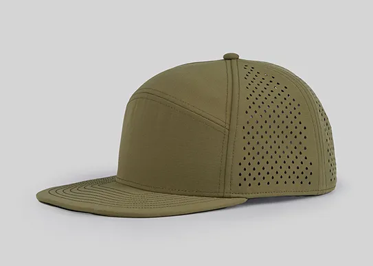 olive water repellent hat