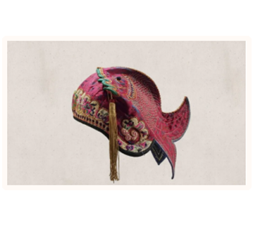 Embroidered Fish-tail Hat