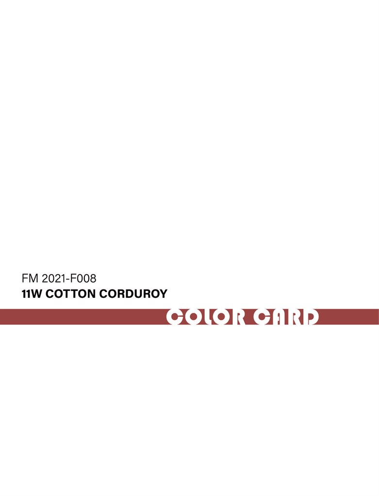 FM2021-F008-11W Cotton Corduroy