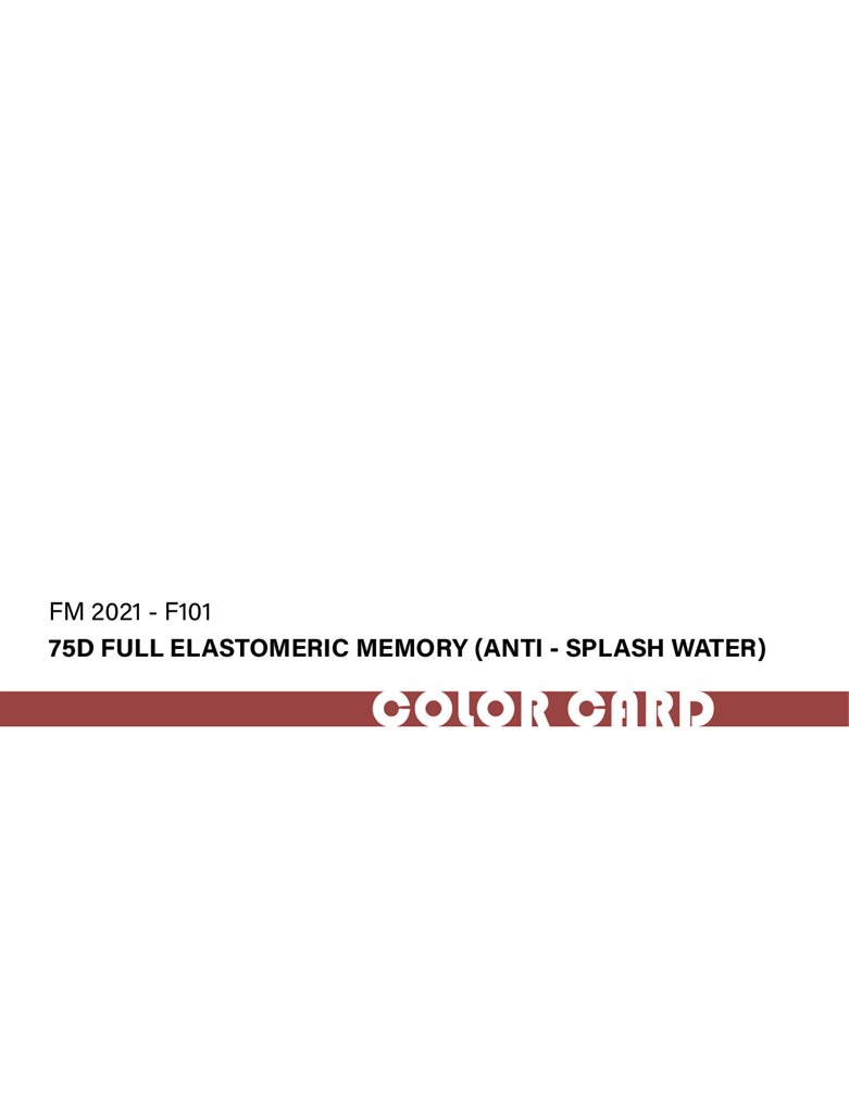 FM2021-F101 100%Polyester Elastomeric Memory