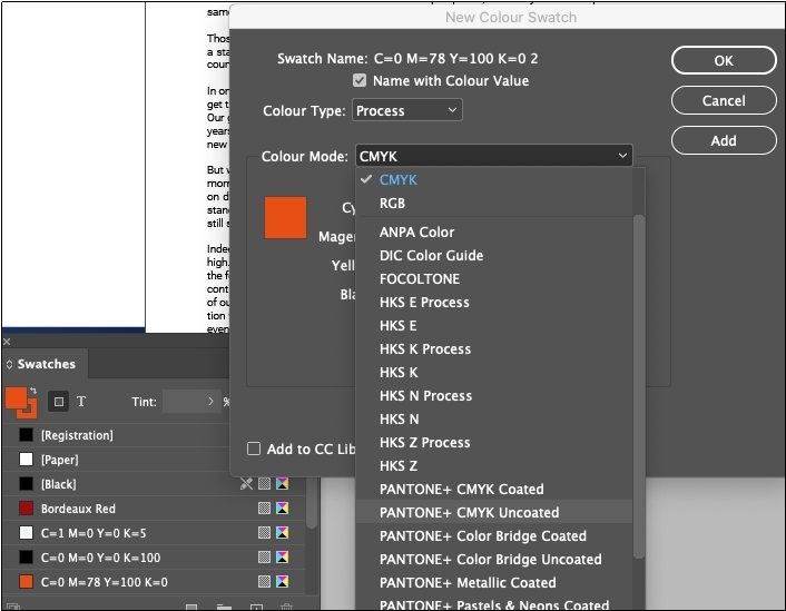 Find Pantone Color in Illustrator