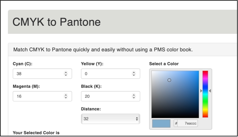 Match Cmyk to Pantone