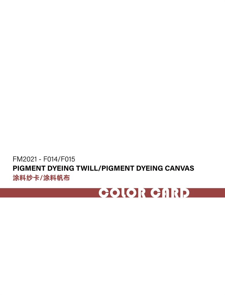 FM2021-F014 Pigment Dyeing Twill/Canvas