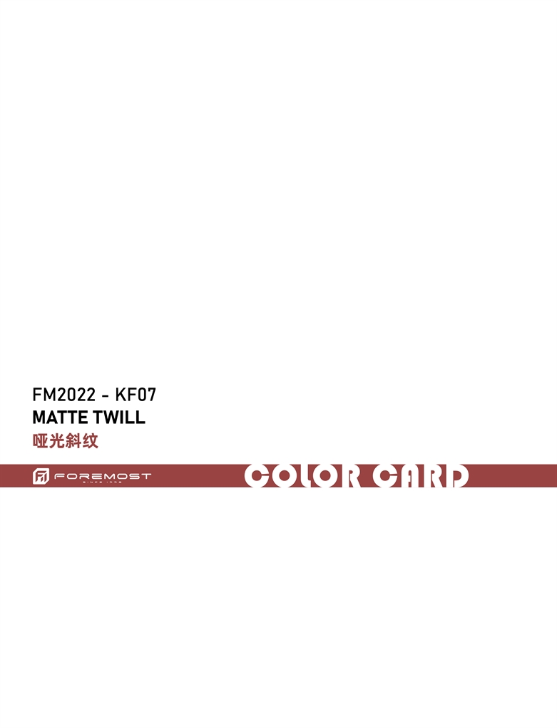 FM2022-KF07 Matte Twill