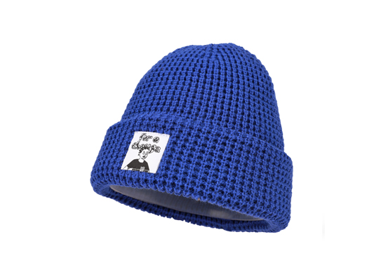 blue waffle beanie