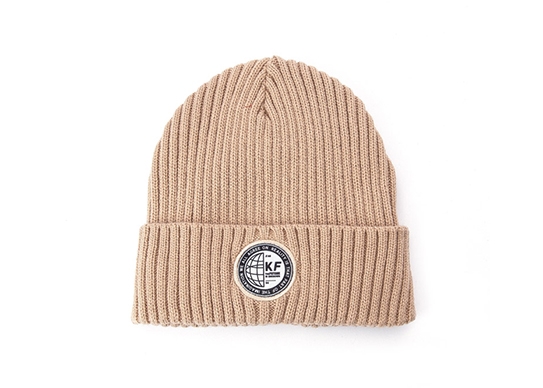 beige fleece beanie