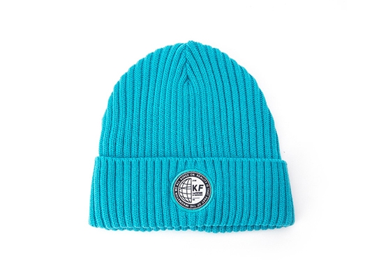 blue fleece beanie