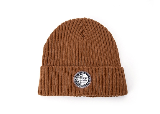 brown fleece beanie