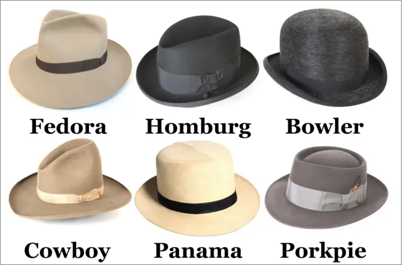 Different types of fedora hats new arrivals