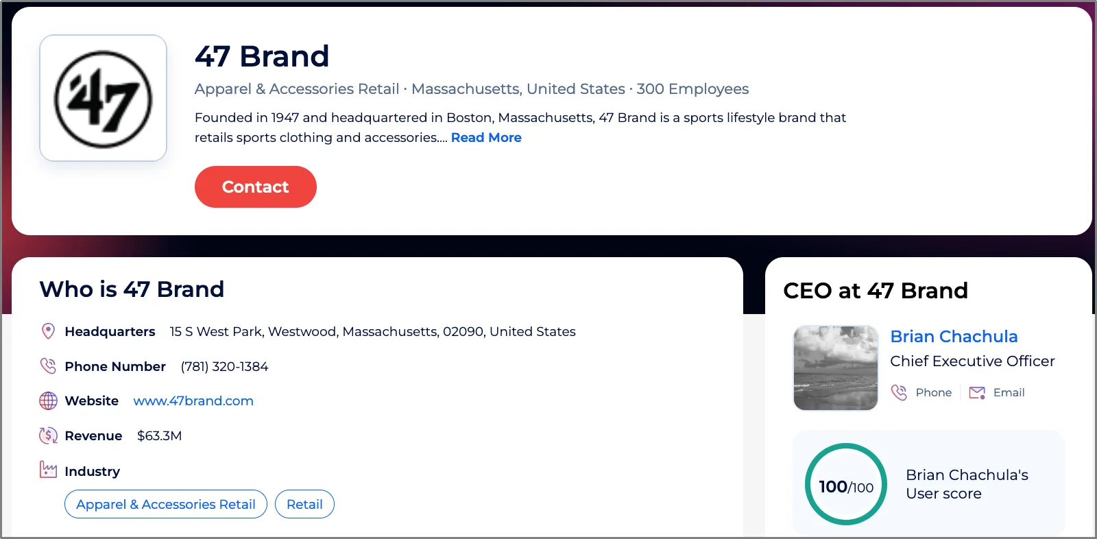 47 brand best sale retailers