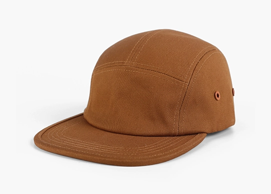 brown cotton camper cap