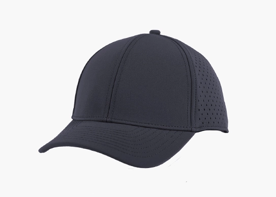 navy perforated snapback hat