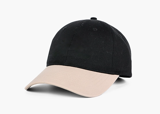 black and khaki two tone dad hat