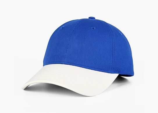 dark blue and white two tone dad hat