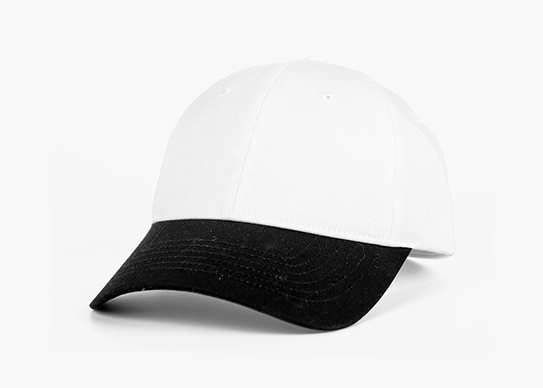 white and black two tone dad hat