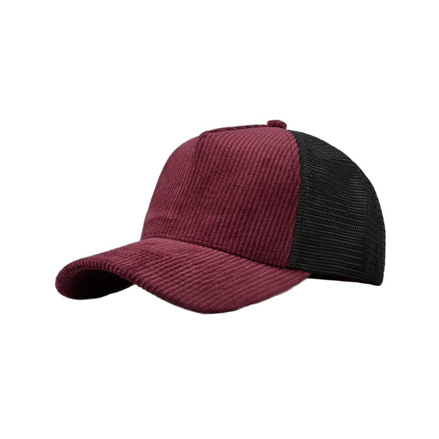 Custom 5 Panel Corduroy Trucker Hats Wholesale - 5129