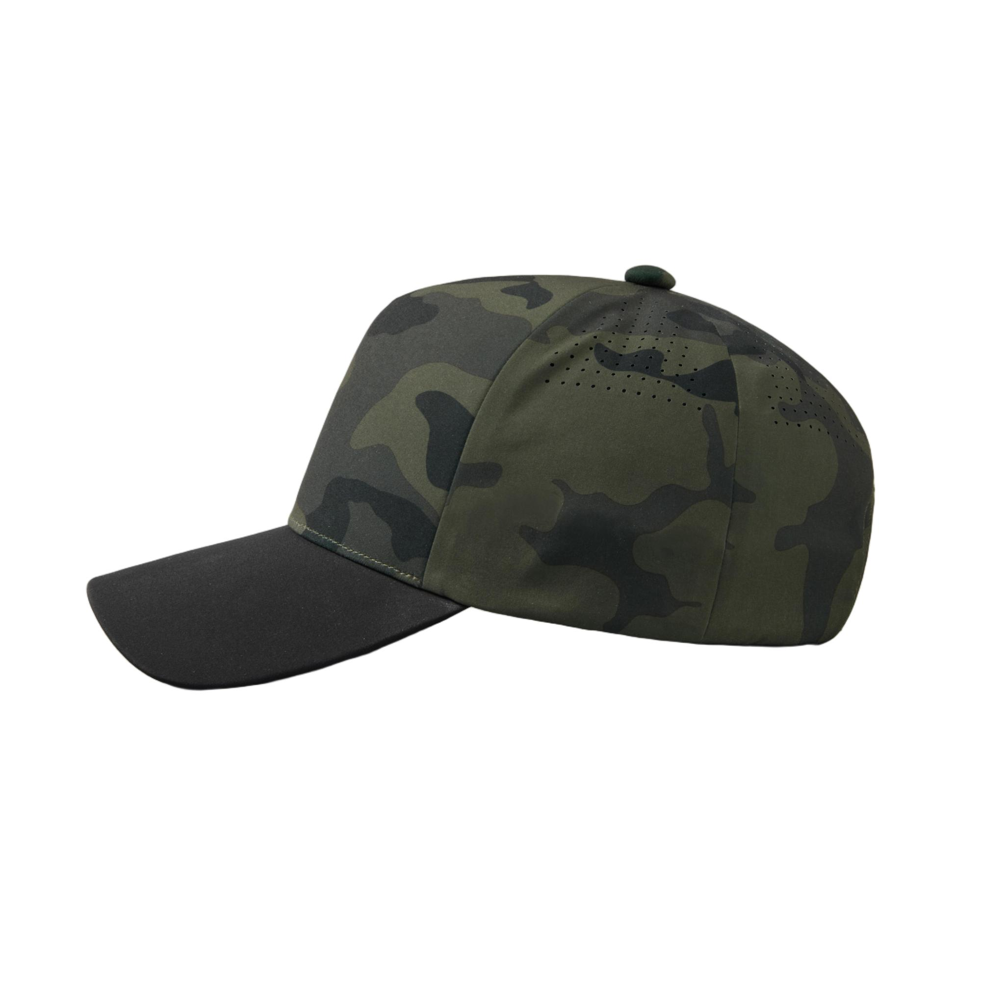 Custom Seamless Water Repellent Perforated 5 Panel Snapback Golf Hat