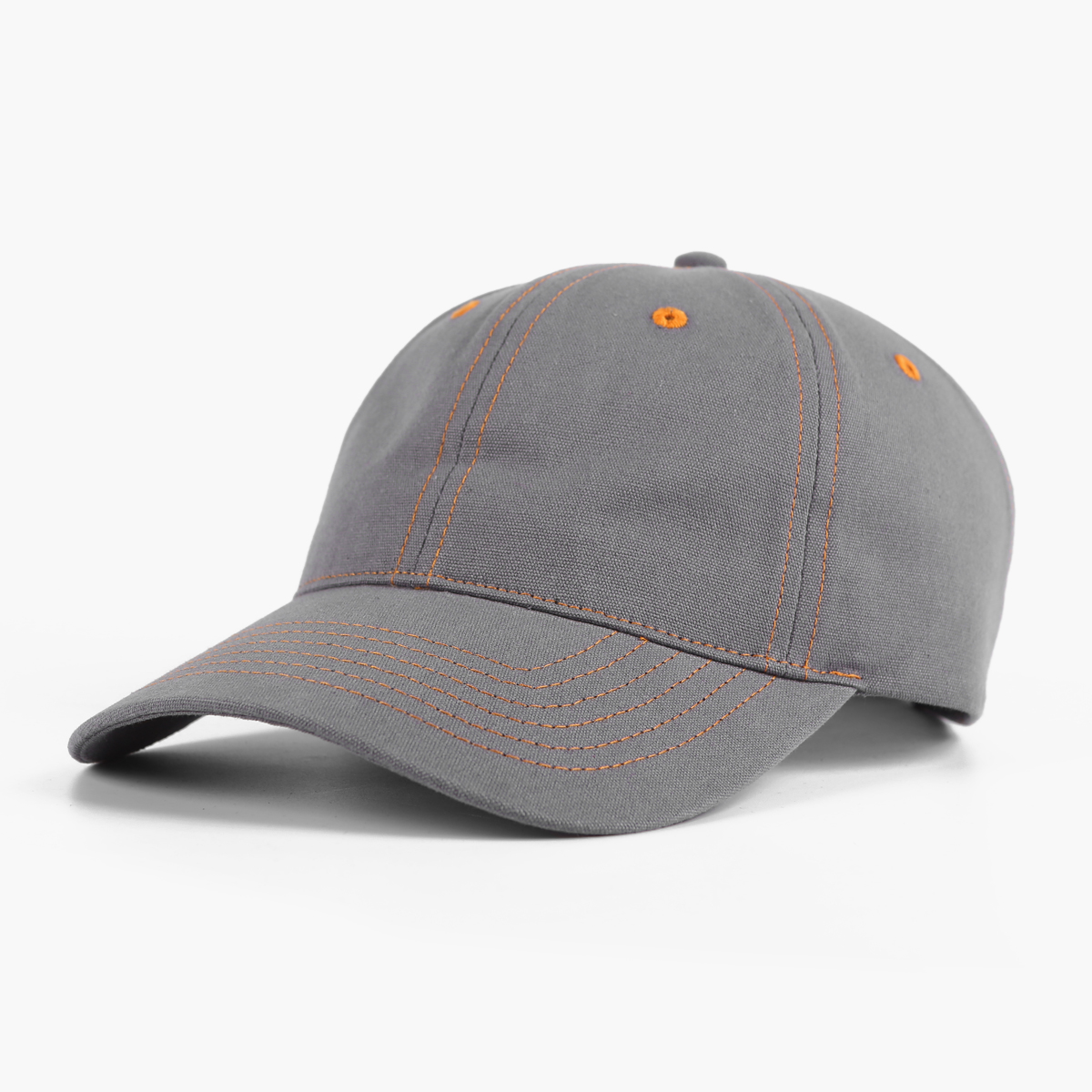 Custom Unstructured Low Profile Canvas Contrast Stitching Dad Hat - 6168