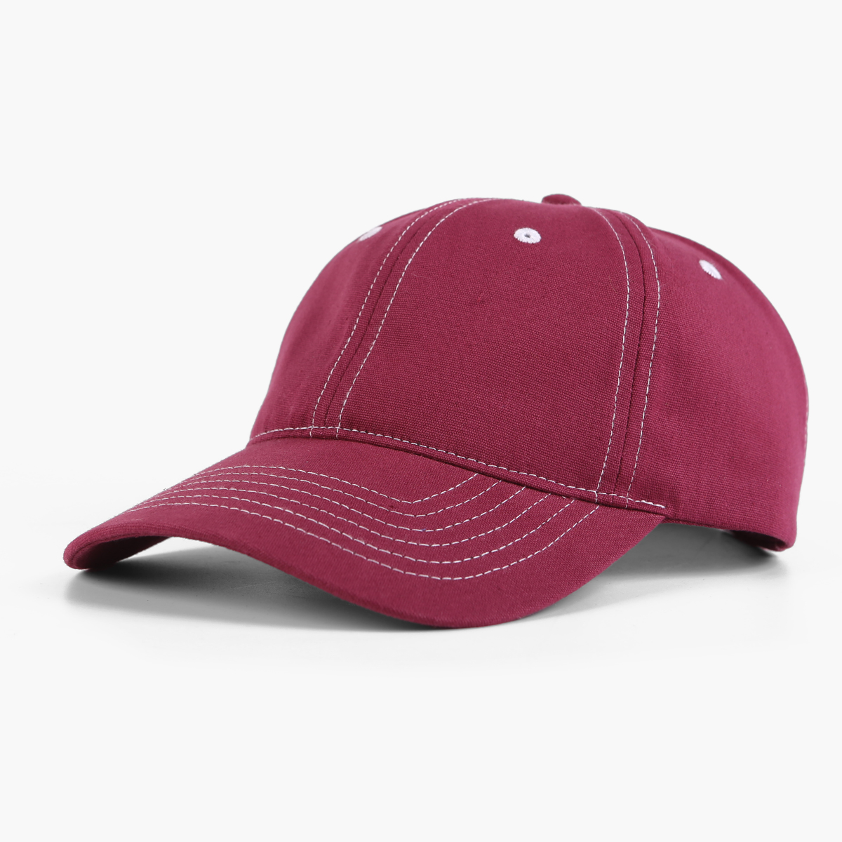 Custom Unstructured Low Profile Canvas Contrast Stitching Dad Hat - 6168